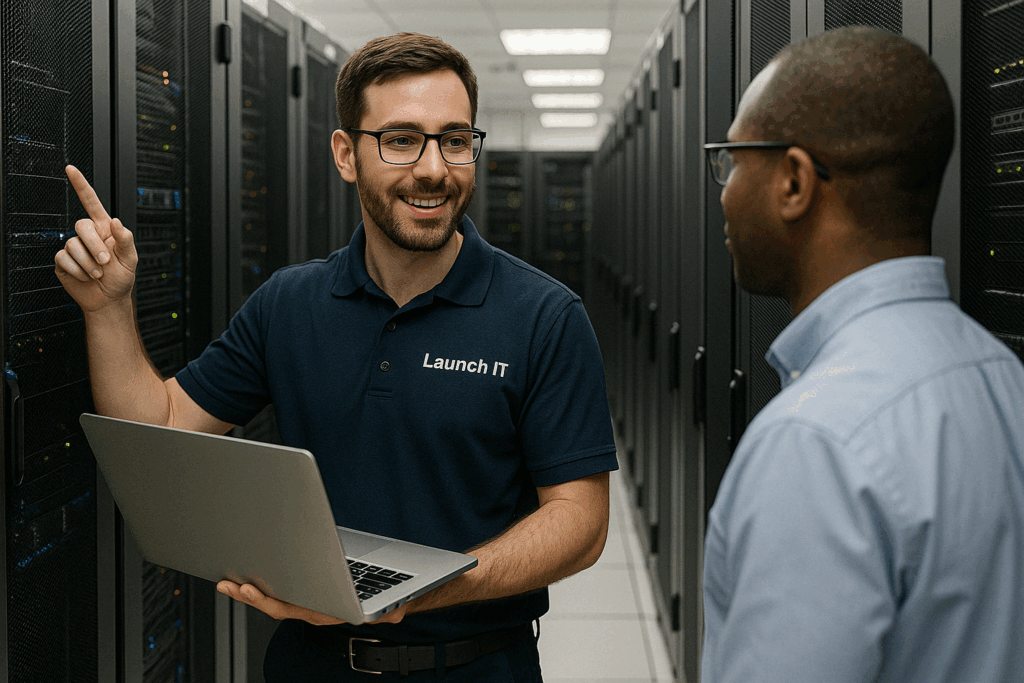 Launch IT Solutions Engineer in data centre